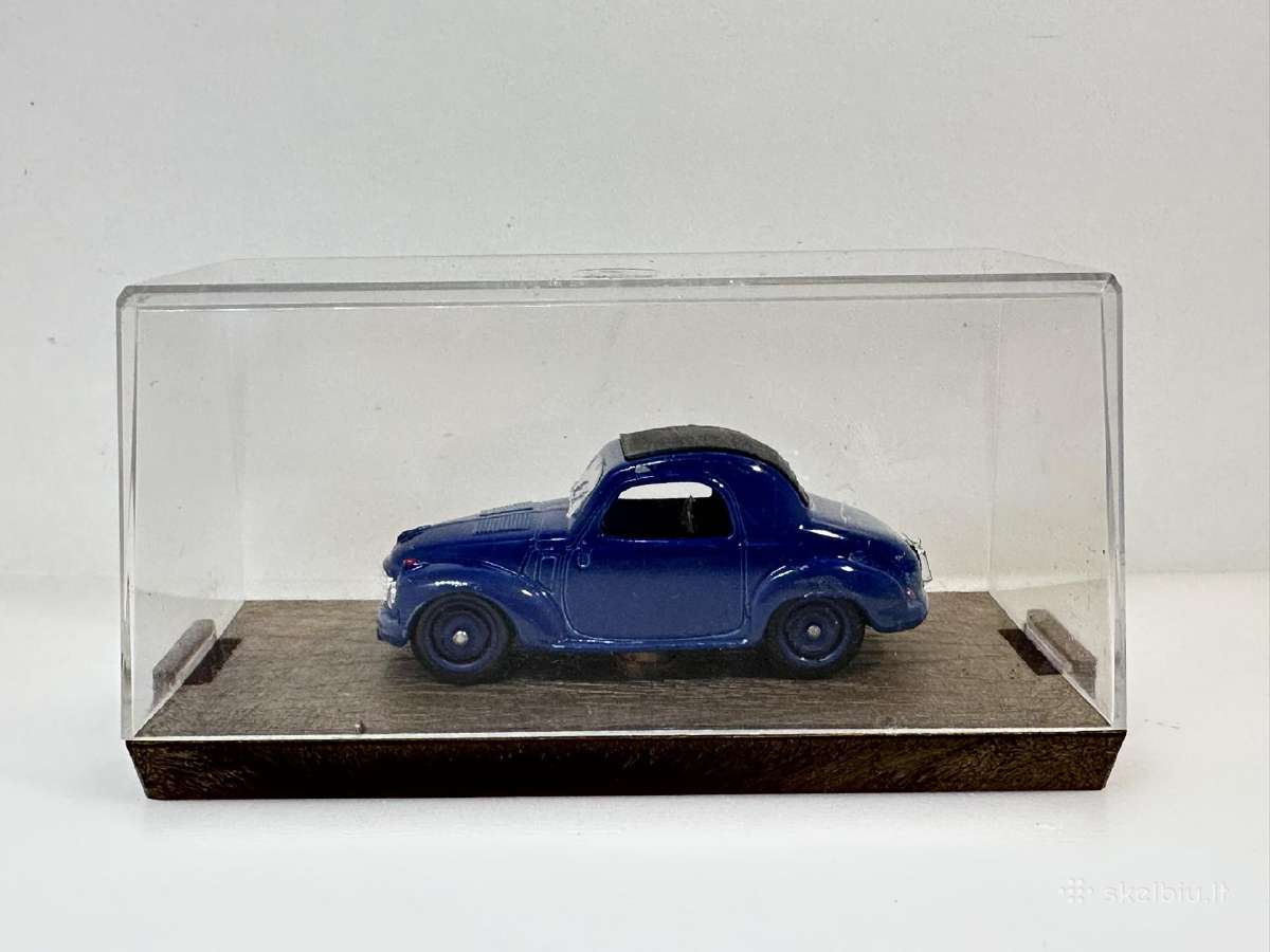 Fiat 500c Topolino 1949-1955 mėlyna 1:43 Brumm - nuotraukos Nr. 2