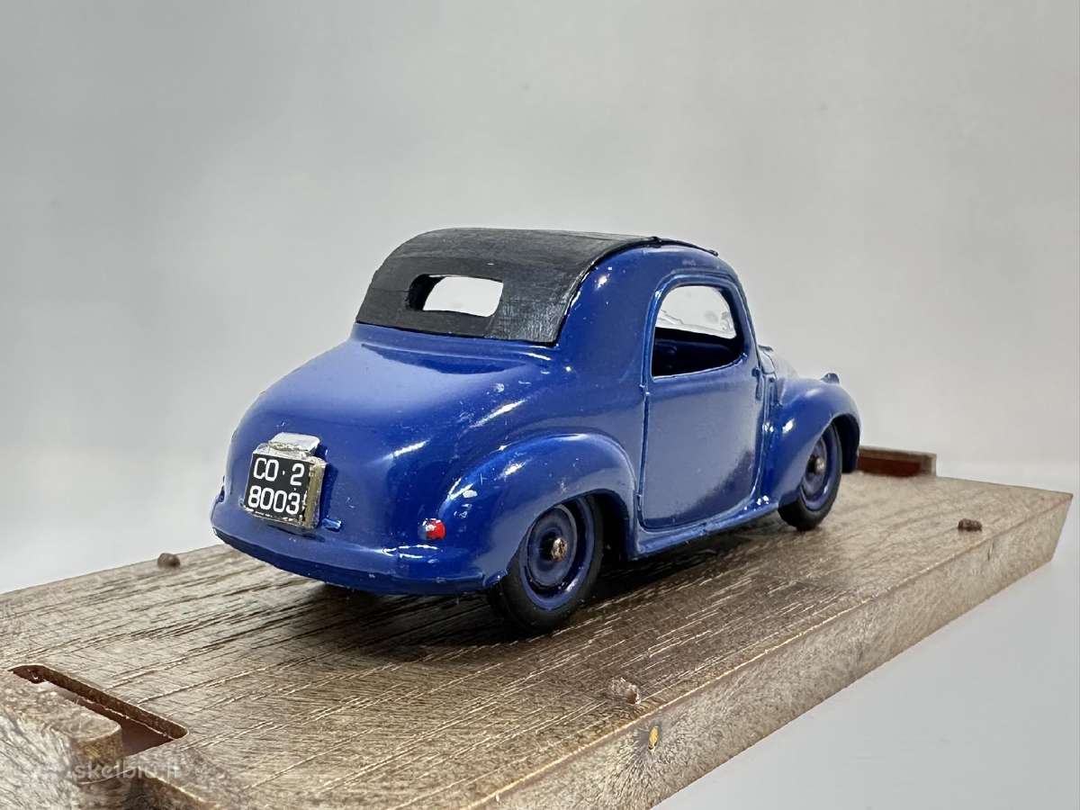 Fiat 500c Topolino 1949-1955 mėlyna 1:43 Brumm - nuotraukos Nr. 5