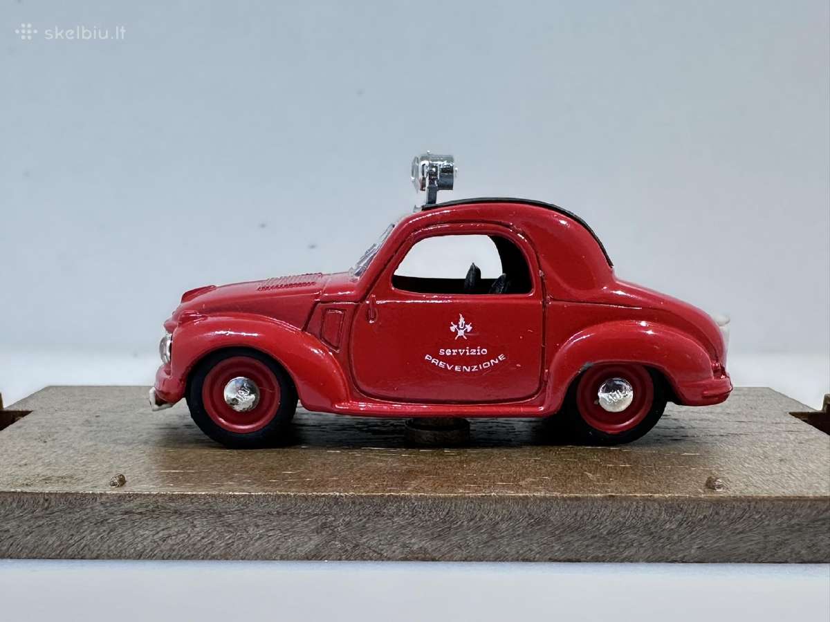 Fiat 500c Topolino Vigili del Fuoco gaisrinė raudo - nuotraukos Nr. 4