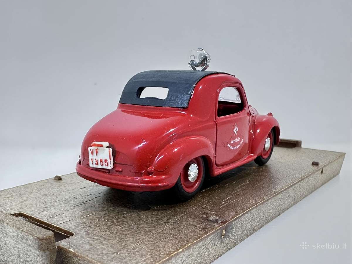 Fiat 500c Topolino Vigili del Fuoco gaisrinė raudo - nuotraukos Nr. 5