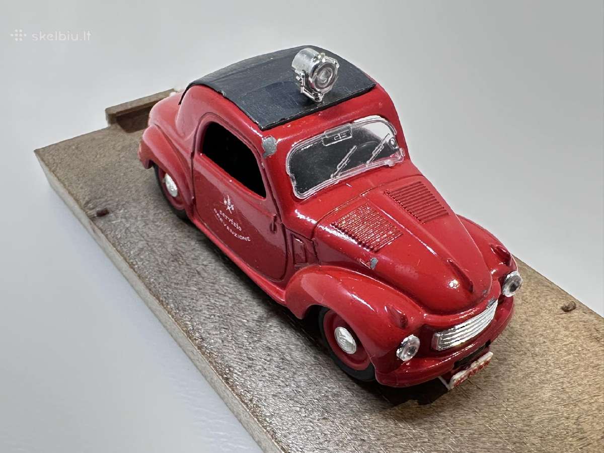 Fiat 500c Topolino Vigili del Fuoco gaisrinė raudo - nuotraukos Nr. 6