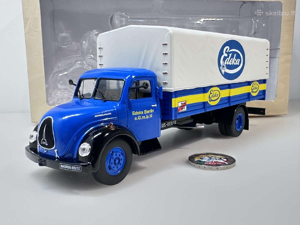 Magirus-deutz S3500 Edeka 1951 mėlyna 1:43 De Agos