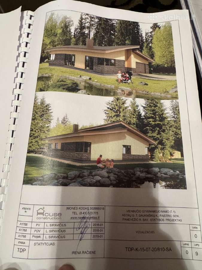 3 Sklypai (18a) Su B Klasės Leidimu 172m² Namui - nuotraukos Nr. 2
