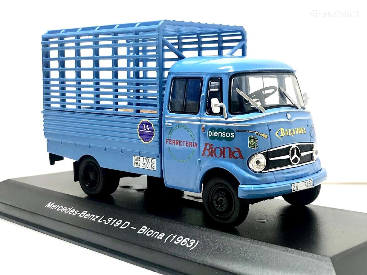 Mercedes-benz L-319 D Biona Piensos 1963 mėlyna 1:
