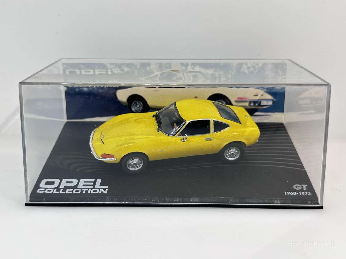 Opel GT geltona 1:43 Eaglemoss Kolekcinis model - nuotraukos Nr. 2