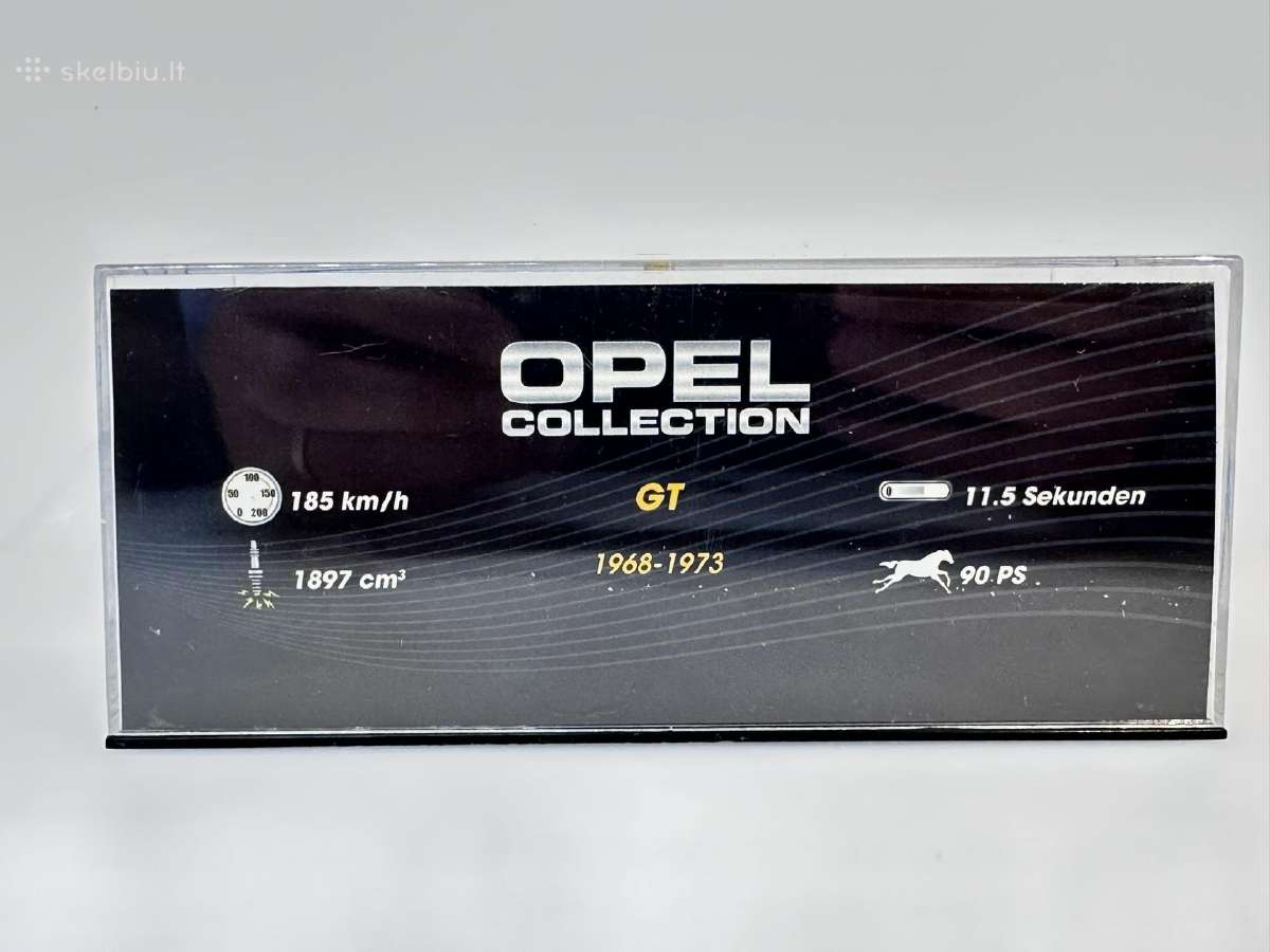 Opel GT geltona 1:43 Eaglemoss Kolekcinis model - nuotraukos Nr. 7