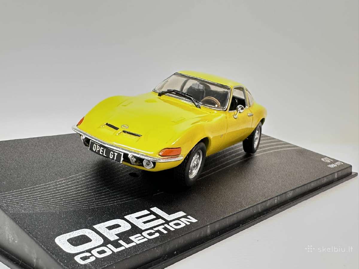 Opel GT geltona 1:43 Eaglemoss Kolekcinis model - nuotraukos Nr. 3