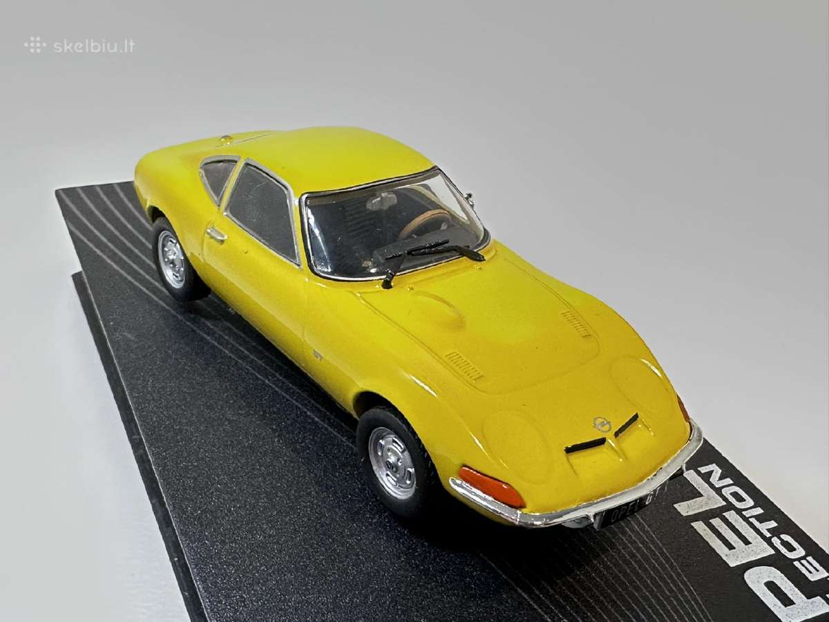 Opel GT geltona 1:43 Eaglemoss Kolekcinis model - nuotraukos Nr. 6