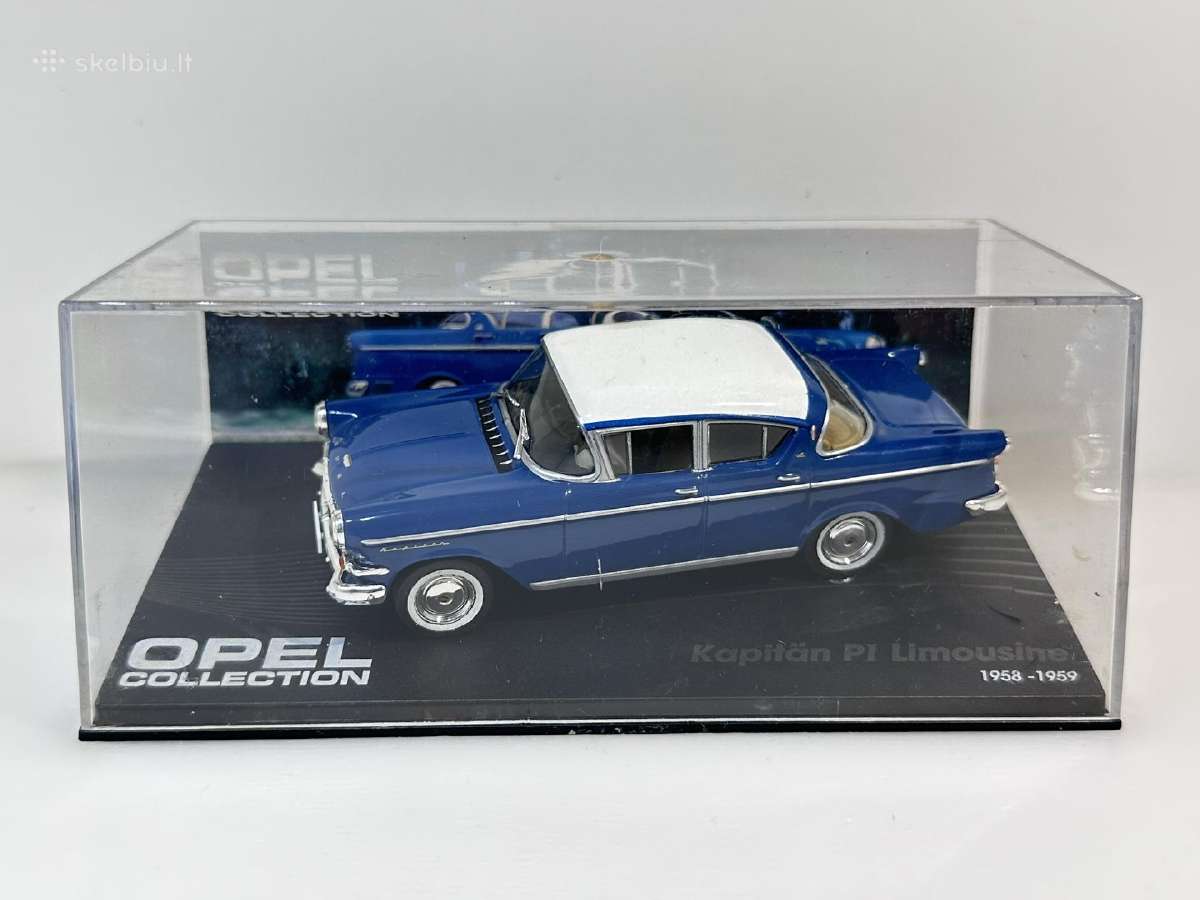 Opel Kapitan Pi Limousine 1958-1959 mėlyna 1:43 Ea - nuotraukos Nr. 2