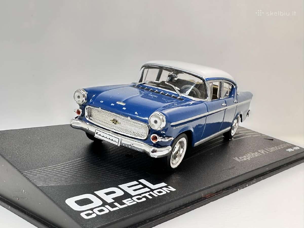 Opel Kapitan Pi Limousine 1958-1959 mėlyna 1:43 Ea - nuotraukos Nr. 3