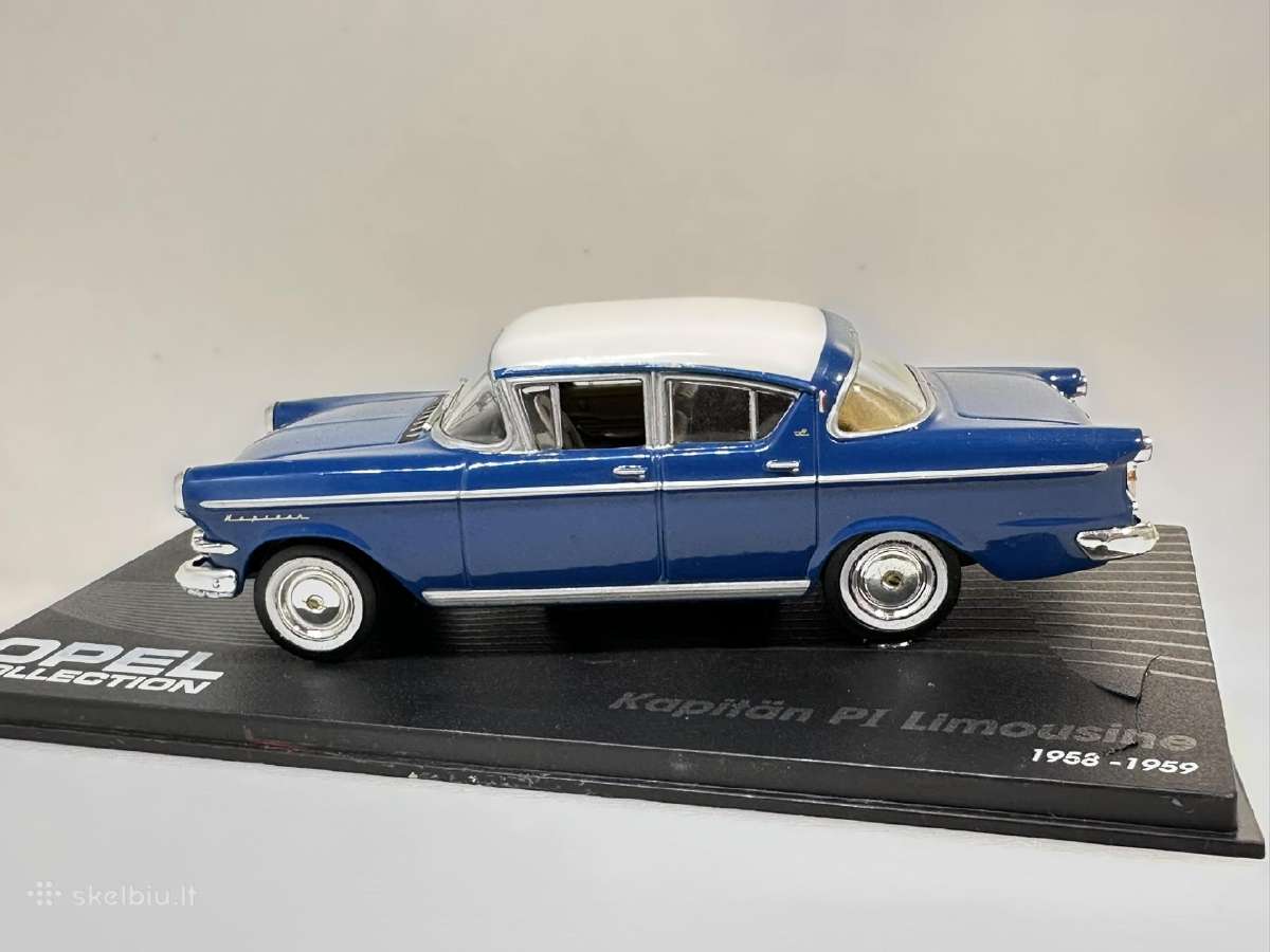 Opel Kapitan Pi Limousine 1958-1959 mėlyna 1:43 Ea - nuotraukos Nr. 4
