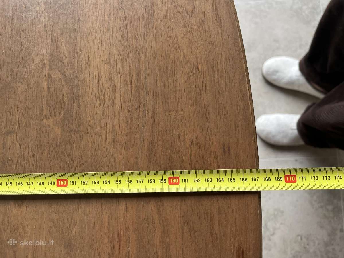 Senovinis stalas,170cm, transformuojasi ir 2 kėdės - nuotraukos Nr. 8