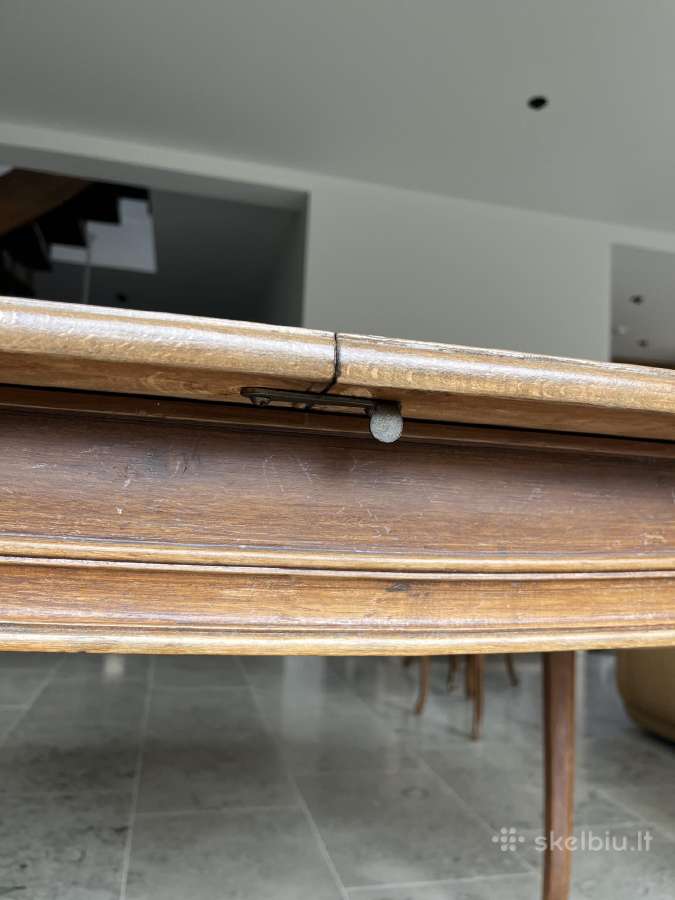 Senovinis stalas,170cm, transformuojasi ir 2 kėdės - nuotraukos Nr. 10