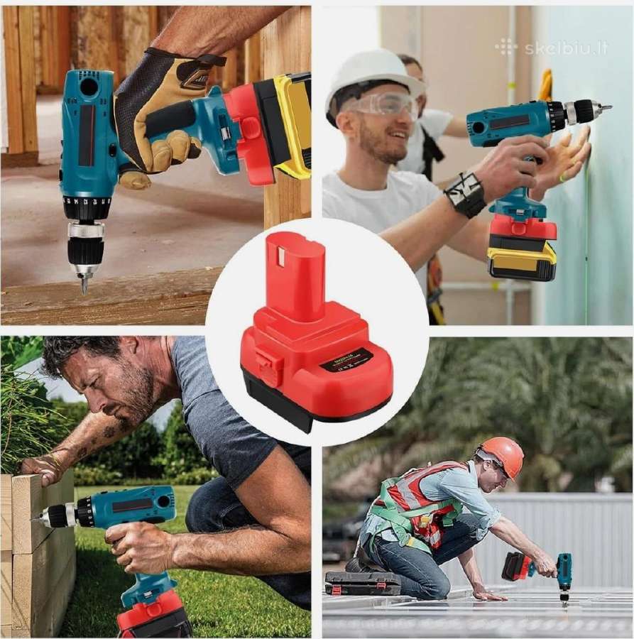 Adapteris skirtas "Dewalt" "Milwaukee" ir "Makita" - nuotraukos Nr. 2
