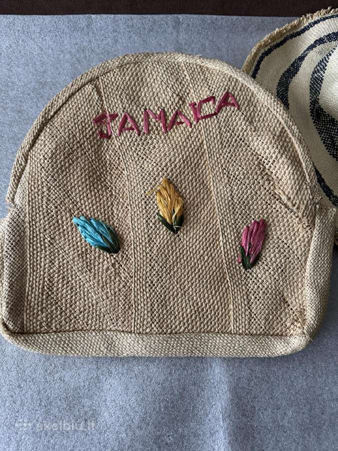 Natūralių medžiagų skrybėlė ir rankinė kartu - nuotraukos Nr. 3