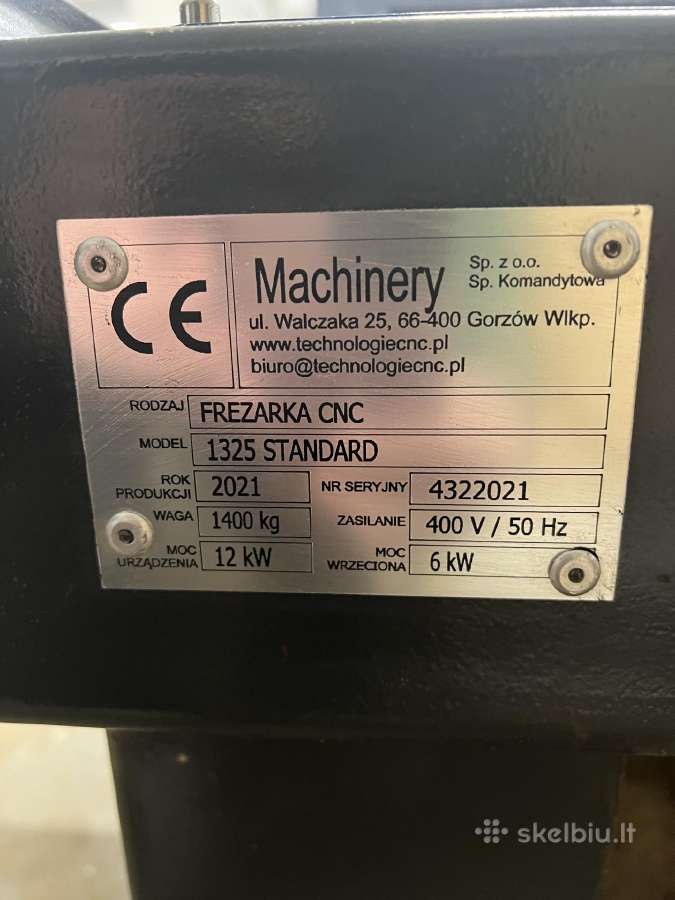 CNC frezavimo staklės 1325 Standard (2021 m.) su v - nuotraukos Nr. 4