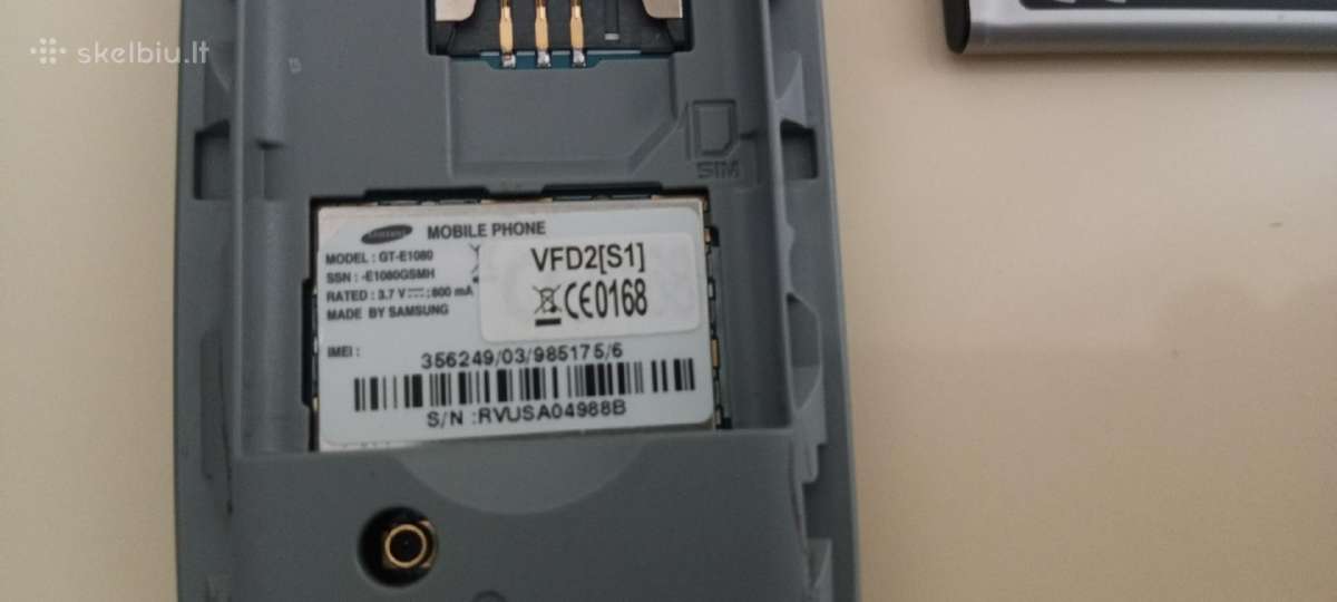 Sveiki parduodu telefoną Samsung GT 1080 - nuotraukos Nr. 4