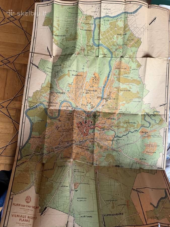 Vilniaus miesto planas 80x60 - nuotraukos Nr. 2