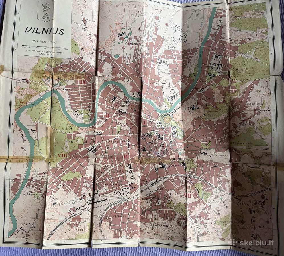 Vilniaus miesto planas retas