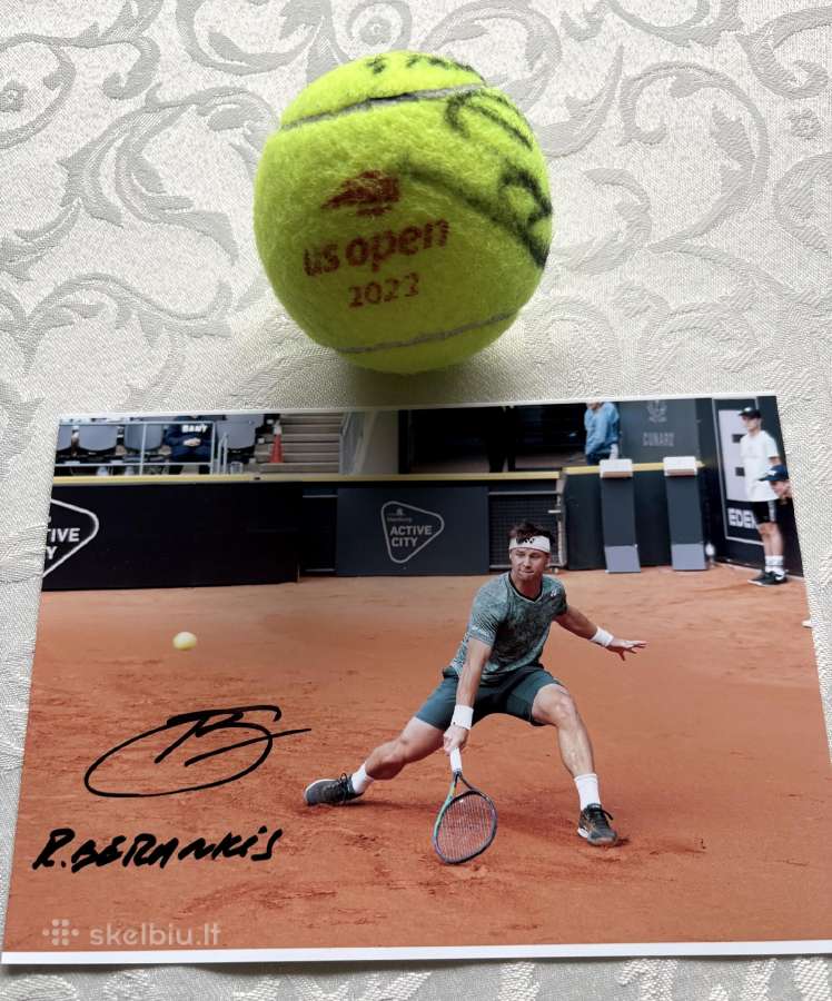 R. Berankio autografas + Us Open 2023 kamuoliukas