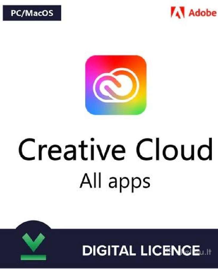 Adobe Creative Cloud Pro (3 mėn.) kodas