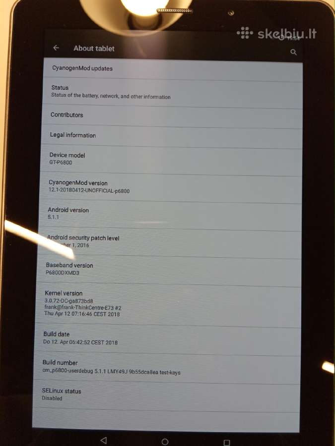 Samsung Galaxy Tab 7.7 (GT-p6800) - nuotraukos Nr. 2