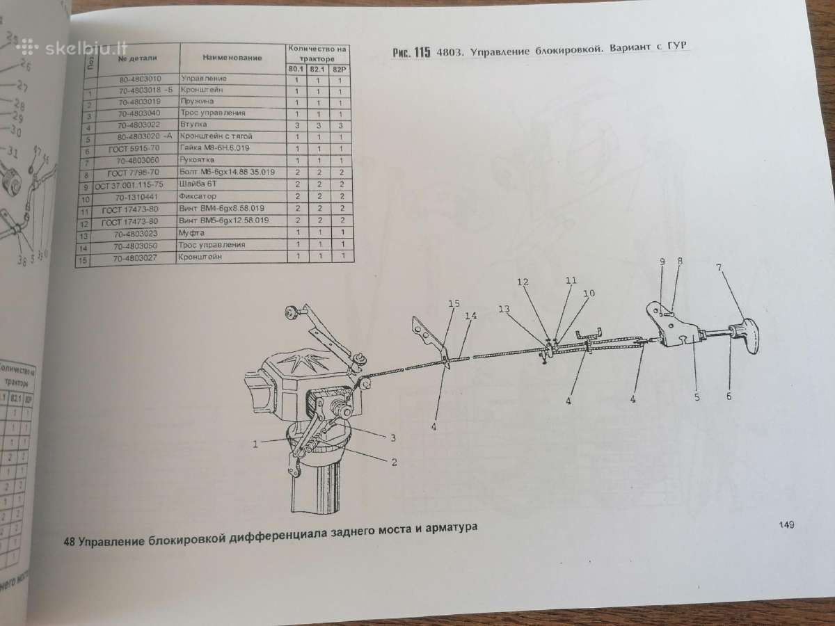 Mtz 80.1, Mtz 82.1 Mtz 82p detalių katalogas - nuotraukos Nr. 8