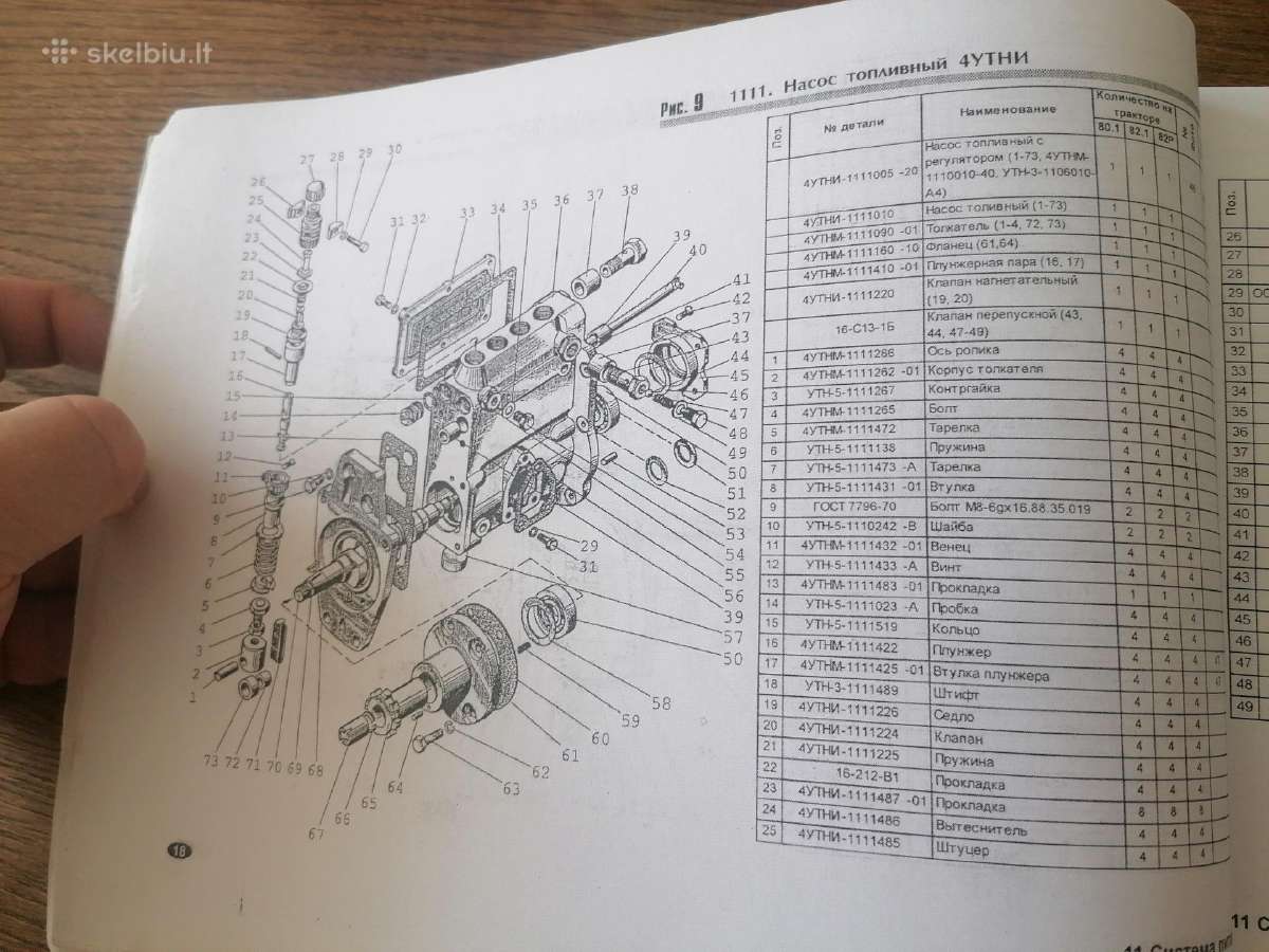 Mtz 80.1, Mtz 82.1 Mtz 82p detalių katalogas - nuotraukos Nr. 6