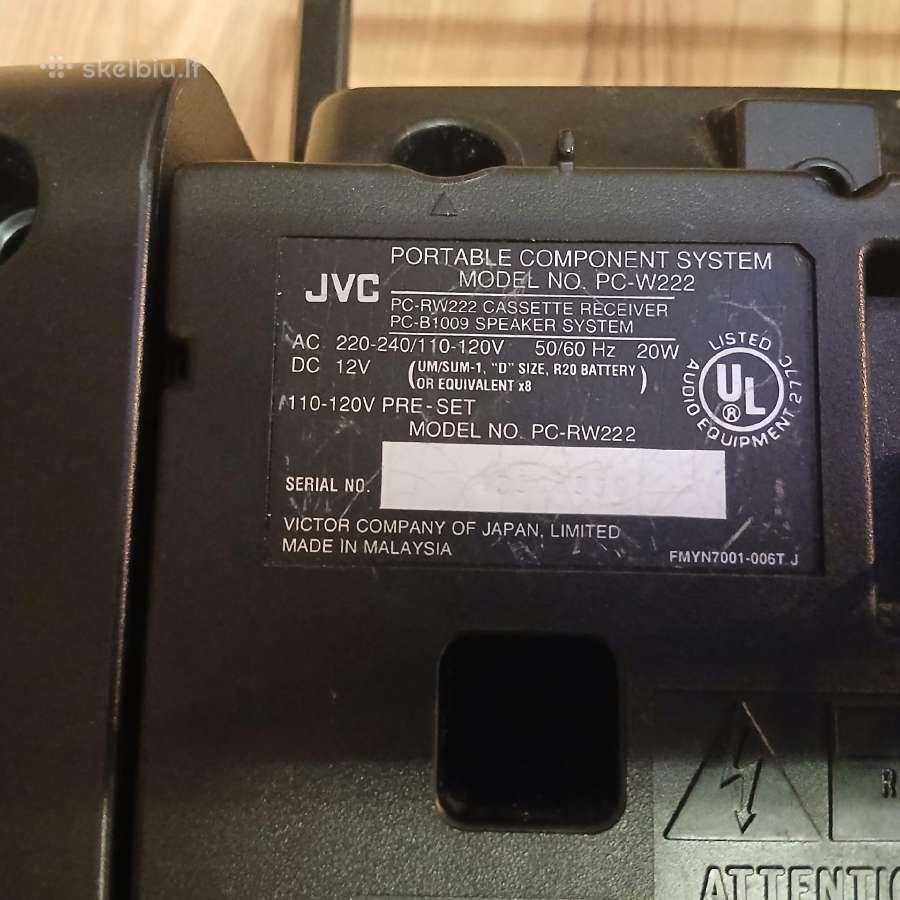 JVC audio magnetafonas veikiantis - nuotraukos Nr. 8