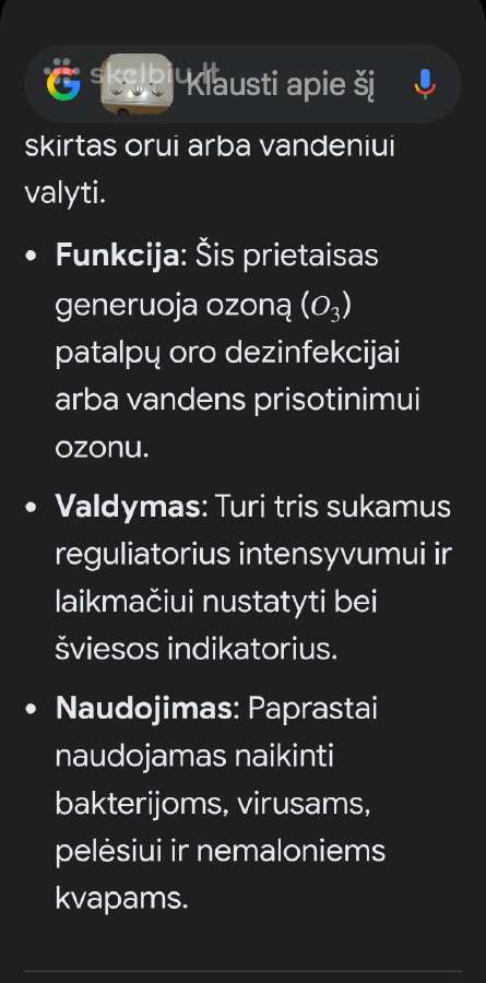 Ozono Generatorius <Privileg > - nuotraukos Nr. 15