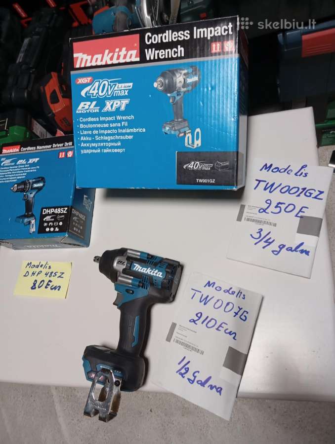 Makita 40v Xgt irankiai ir 18 v