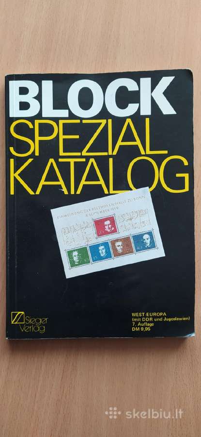 Pašto ženklų ir blokų katalogai