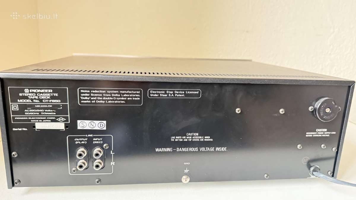 Kasetine deka Pioneer Ct-f850 - nuotraukos Nr. 5