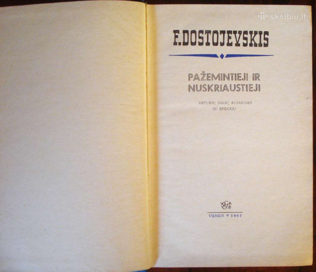 F. Dostojevskis " Pažemintieji ir nuskriaustieji". - nuotraukos Nr. 2