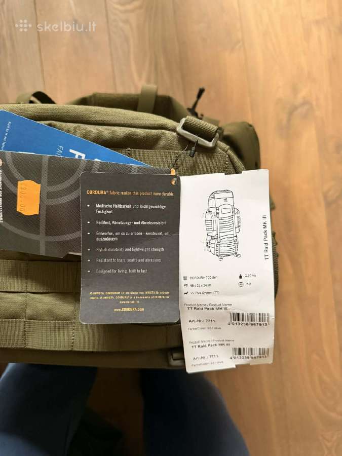 Nauja kuprinė Tasmanian Tiger Raid Pack MkIII 52l - nuotraukos Nr. 4