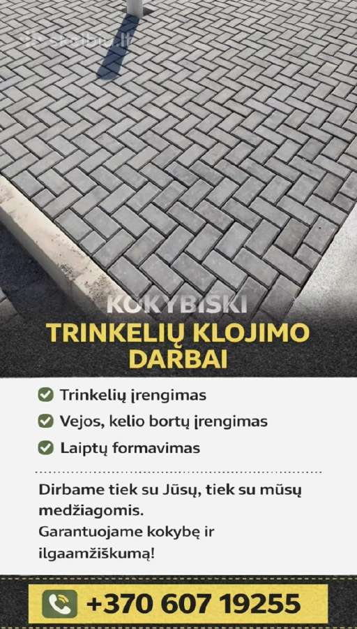 Kokybiski Trinkeliu Klojimo Darbai