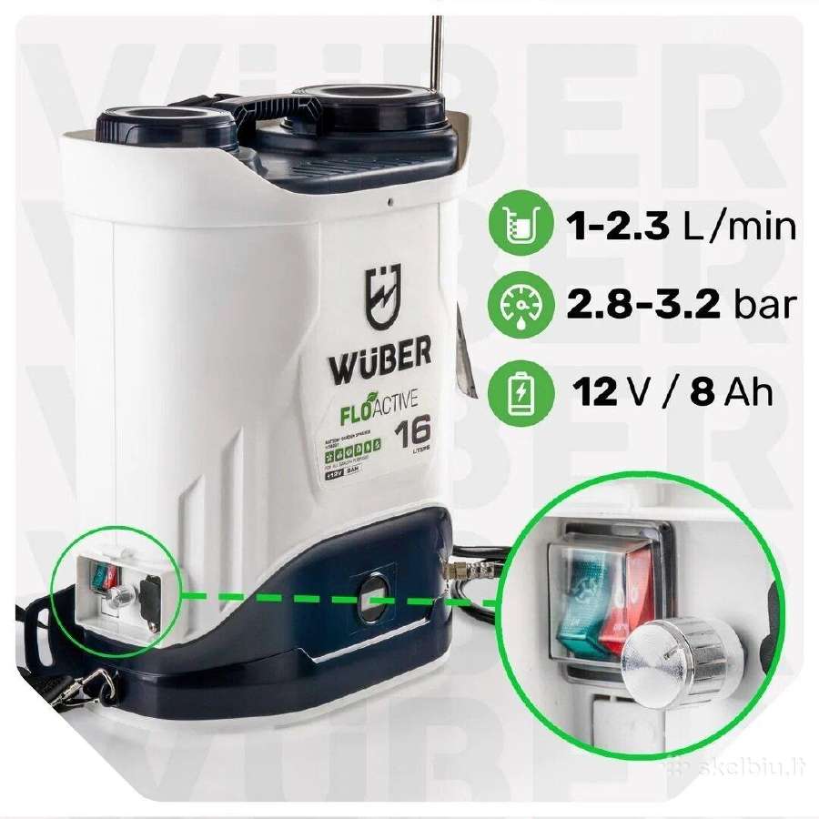 Akumuliatoriniai purkštuvai 5l, 8l, 16l, 20l Wuber - nuotraukos Nr. 4