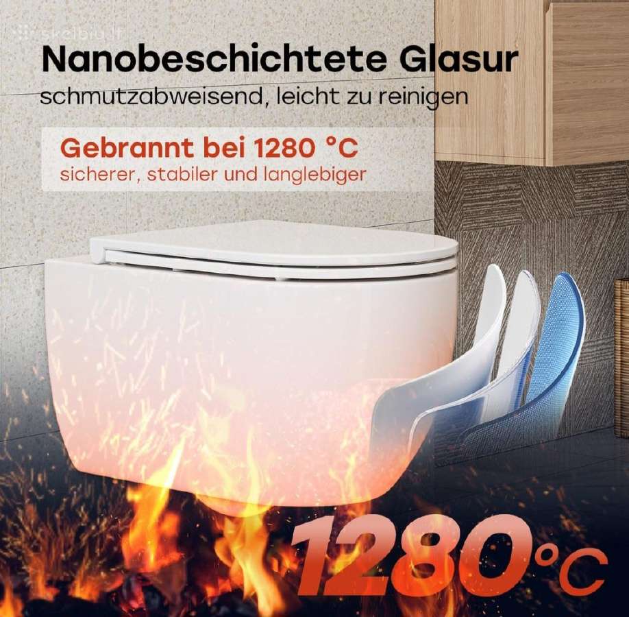 Naujas pakabinamas unitazas Horow - nuotraukos Nr. 9