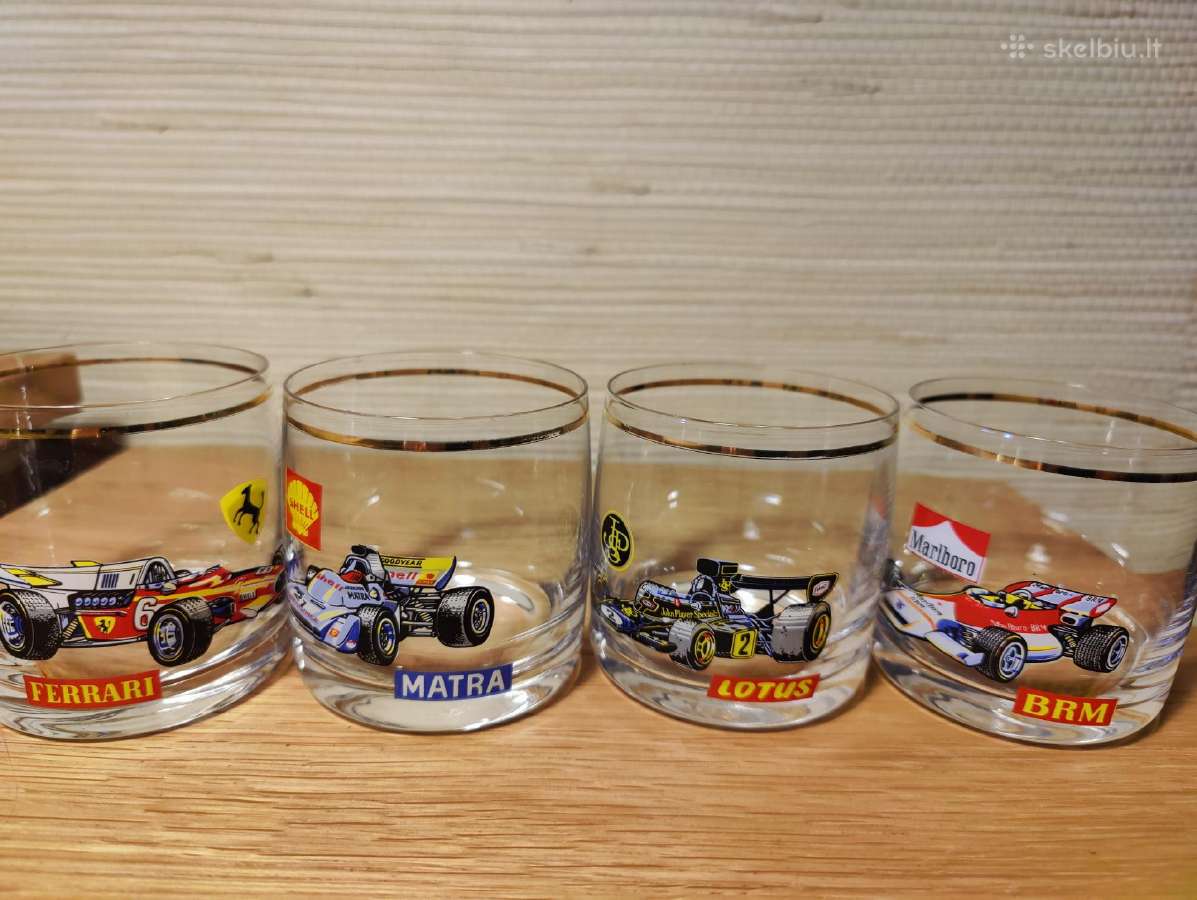 Vintažinių Bohemia Formula 1 taurių rinkinys - nuotraukos Nr. 2