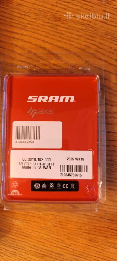 Sram AXS akumuliatorius Naujas+ pakrovėjas pigiai!