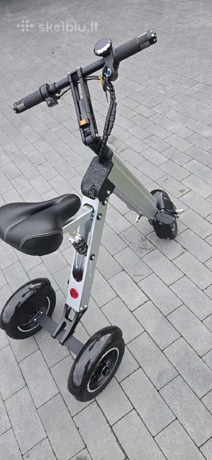 Sulankstomas elektrinis triratis paspirtukas 250w - nuotraukos Nr. 2