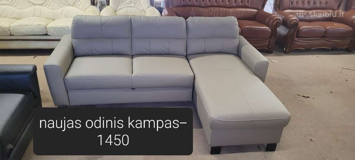 Nauji ir Naudoti Odiniai Baldai kampas sofa lova - nuotraukos Nr. 5