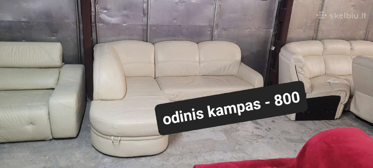 Nauji ir Naudoti Odiniai Baldai kampas sofa lova - nuotraukos Nr. 9