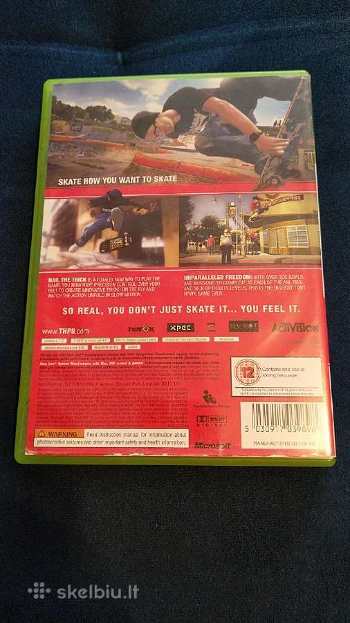 Xbox 360 tony hawks project 8 - nuotraukos Nr. 2