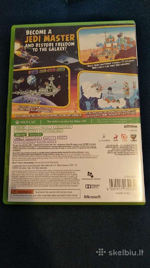 Xbox 360 angry birds star wars - nuotraukos Nr. 2