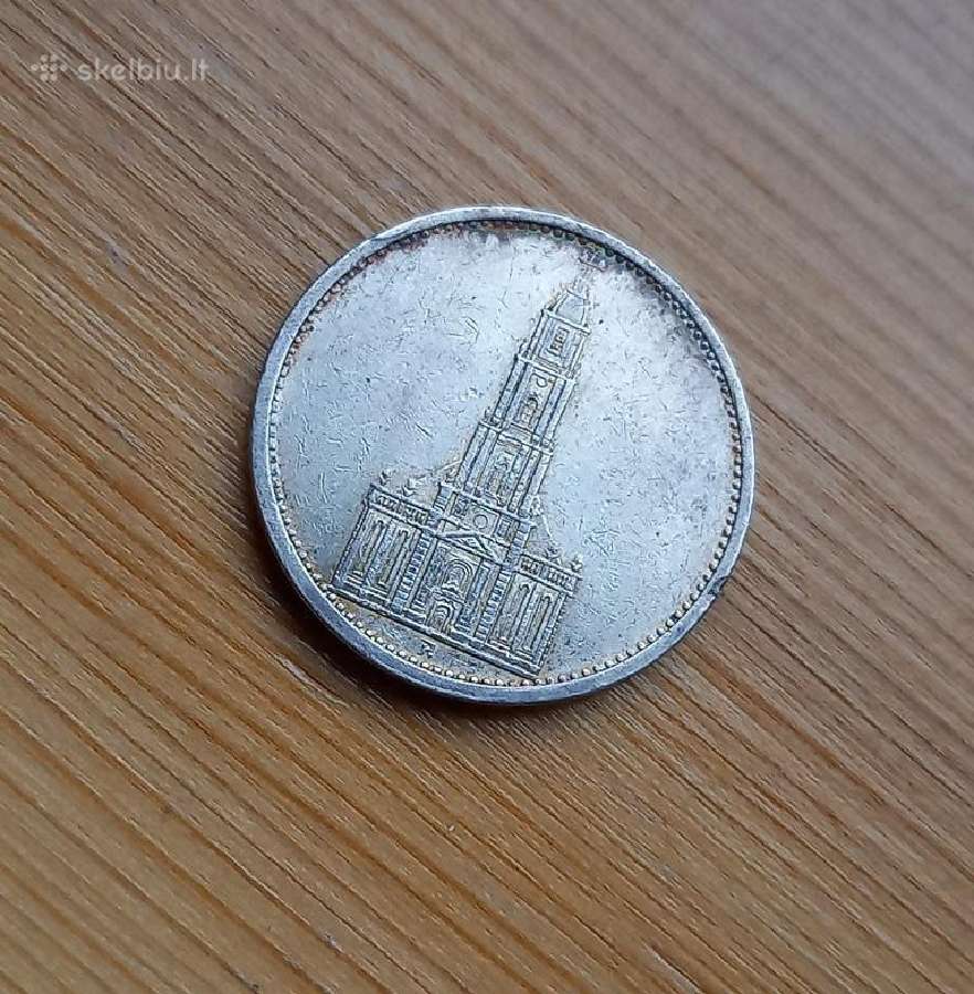 Vokietija-III reich 1935 5 reichsmarkės (sidabras)