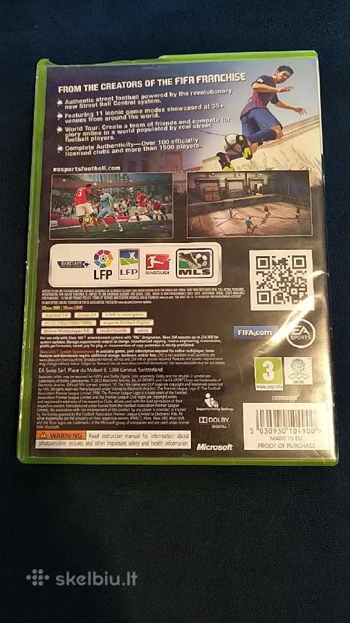 Xbox 360 fifa street žaidimas - nuotraukos Nr. 2