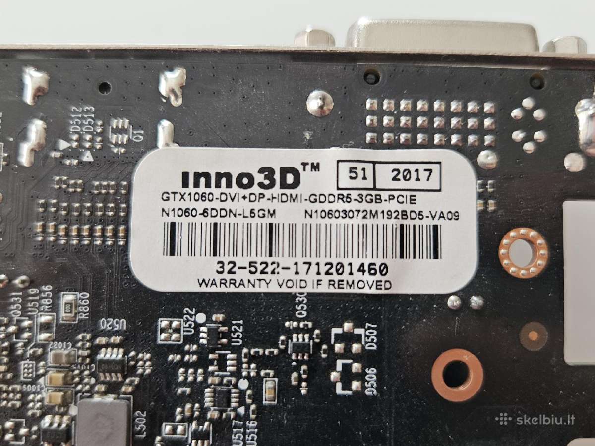 Gtx 1060 3gb - nuotraukos Nr. 10