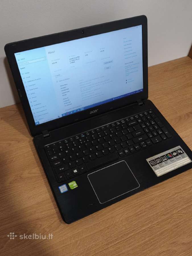 Acer Aspire F15 nešiojamas kompiuteris