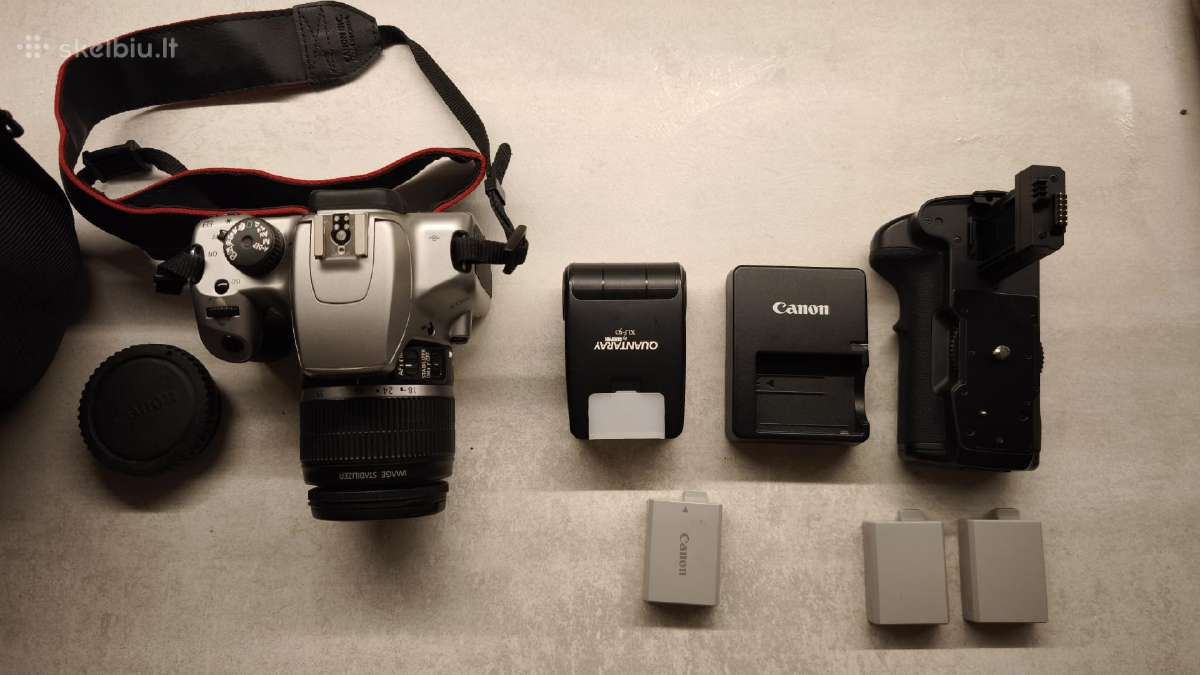Canon EOS 1000d (Rebel XS) fotoaparatas.